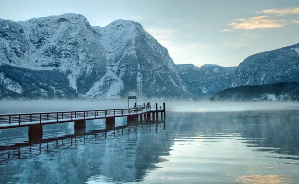 Cold and snowy winter in mountain Austria — Stock Photo, Image