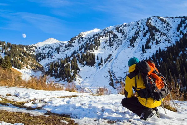 Climbing young adult — Stock Photo, Image