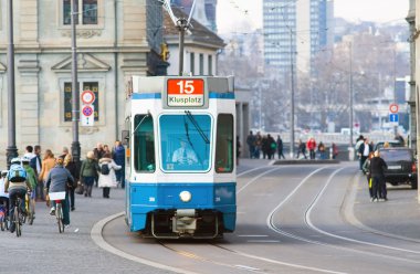The tram is always on the Schedule, Zurich.