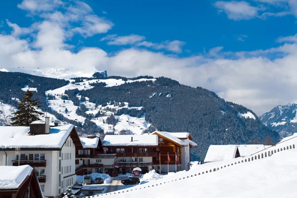Some hotels near the Grindelwald ski area — ストック写真