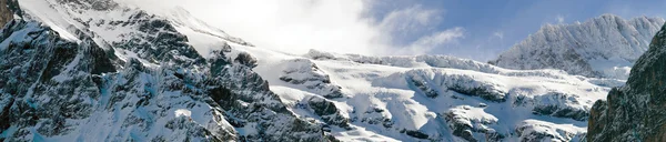 Panorama of summit of jungfrau - top of Europe — Stock fotografie
