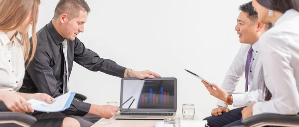 Concept of group business people at meeting in the office — Stock Photo, Image