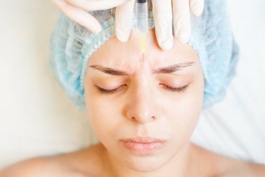 Concept of medical treatment of rejuvenation and skincare