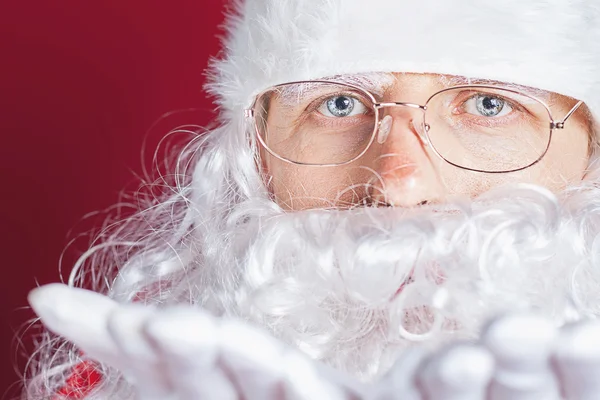 Boże Narodzenie zima z Santa Claus wieje magiczny blask — Zdjęcie stockowe