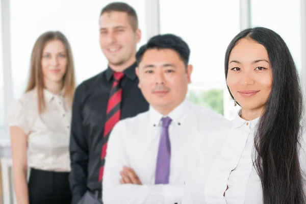 Successful young business man and business team — Stock Photo, Image