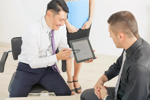 Concept of group business people at meeting in the office — Stock Photo, Image