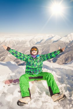 Karlı dağlar spor adamı