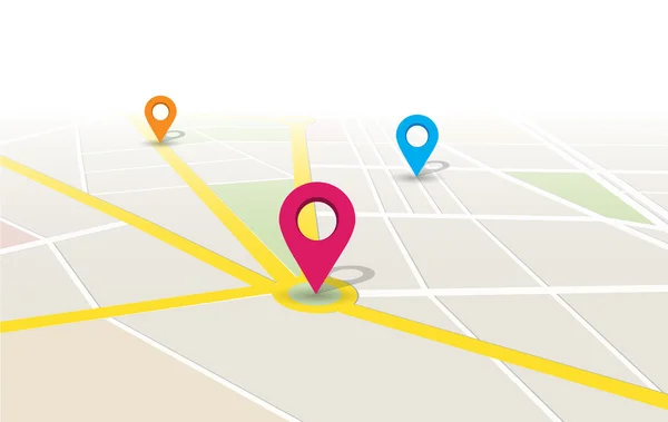 Vektör harita konumu App