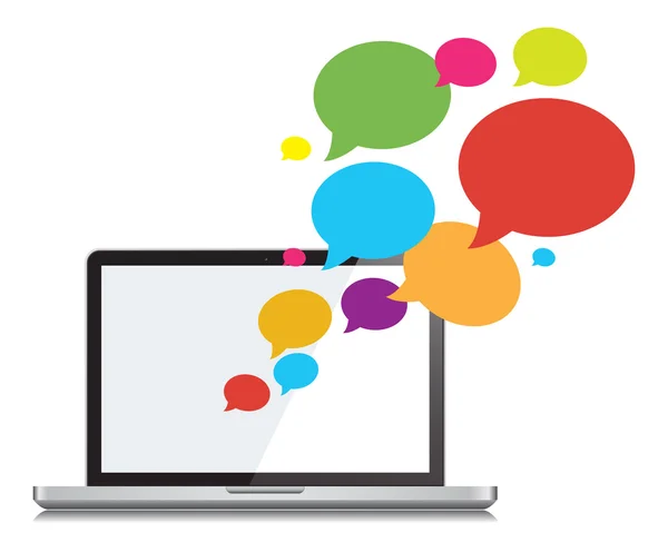 Sosyal ağ ve iletişim vektör sohbet