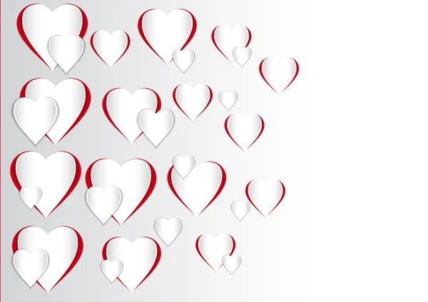 Bir Sevgililer günü kalp şekli vektör çizim Stok Vektör