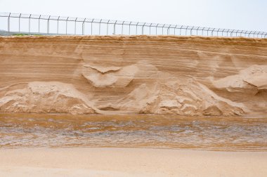 Kumul Daralt küçük bir kanal aşağı doku içinde ortaya