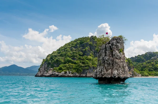 Small rock on the way to Phangan island — Stock Photo, Image