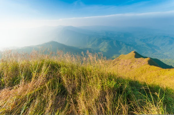 On the top of Chang Puak mountain, Kanchanaburi, Thailand — Stock Photo, Image