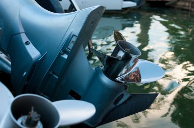 Motor üzerinde yüklü Baot pervane