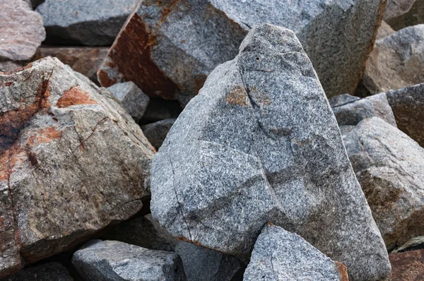 Road construction gravel texture , close up on pile of rocks for — Stock Photo, Image