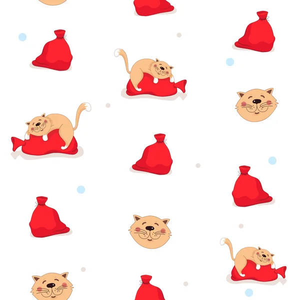 Bir çanta ile Desen kedi