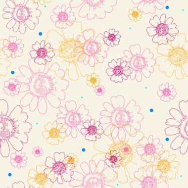 Papatya, çiçek deseni