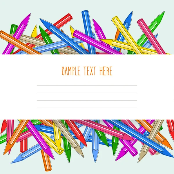 Colourull kalemler. Örnek metni buraya