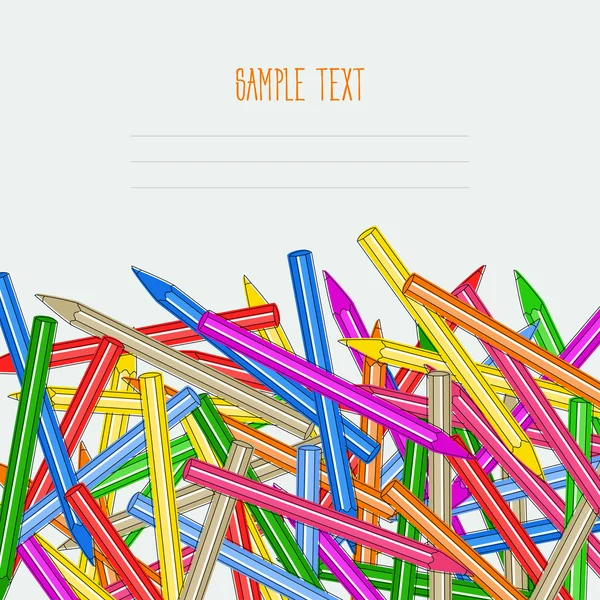 Colourull kalemler. Örnek metni buraya