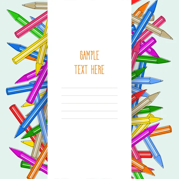 Colourull kalemler. Örnek metni buraya