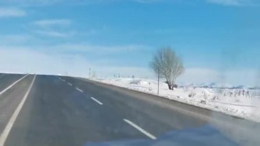 Anadolu 'daki karla kaplı manzara çok nadir çekimler.