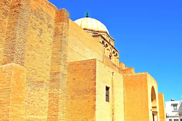 Stora Moskén Kairouan Tunisien Unesco Världsarv Stockfoto