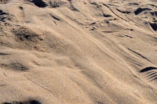 Fine Luminous Sand Patterns Beach Matosinhos — Stock Photo, Image