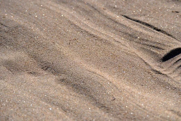 Matosinhos海滩上明亮的细沙图案 — 图库照片