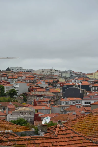 Roofs City Porto River — 图库照片