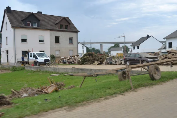 Flood Damage A61 Motorway Bridge Bad Neunahr Ahrweiler — Stock Photo, Image