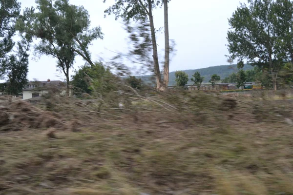 Bad Neunahr Ahrweiler Daki A61 Otoyol Köprüsü Yakınlarında Sel Hasarı — Stok fotoğraf