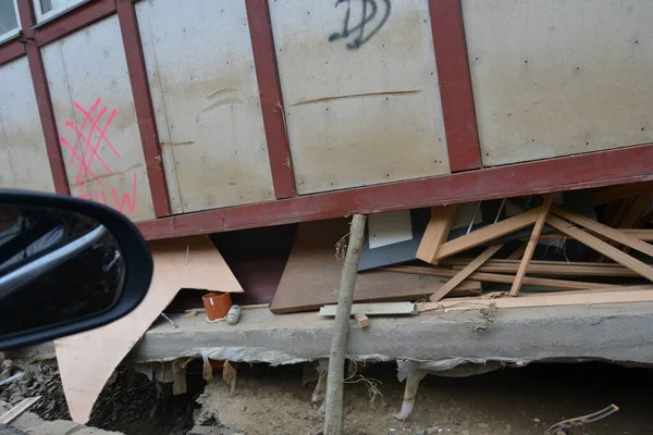 Flood Damage A61 Motorway Bridge Bad Neunahr Ahrweiler — 스톡 사진