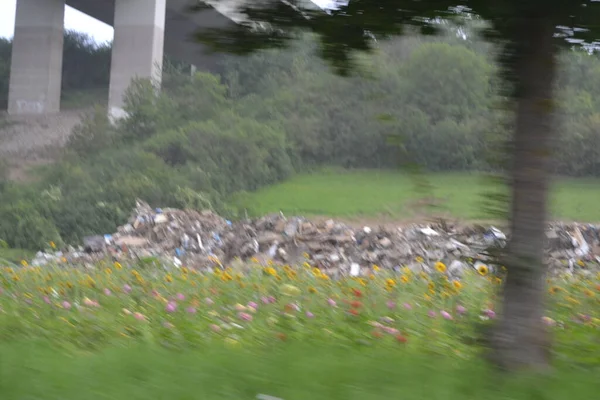 Flood Damage A61 Motorway Bridge Bad Neunahr Ahrweiler — 스톡 사진