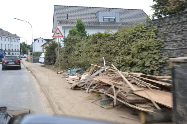 Flood Damage A61 Motorway Bridge Bad Neunahr Ahrweiler — Stock Photo, Image