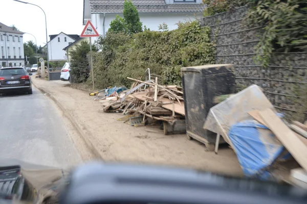 Flood Damage A61 Motorway Bridge Bad Neunahr Ahrweiler — 스톡 사진