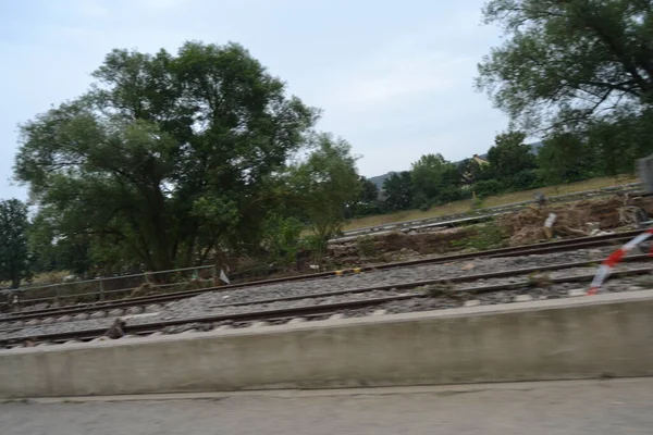 Inundar Danos Perto Ponte Auto Estrada A61 Bad Neunahr Ahrweiler — Fotografia de Stock