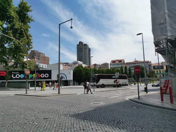 Las Calles Oporto Son Muy Elegantes Muy Bonitas — Foto de Stock