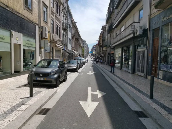 Die Straßen Von Porto Sind Sehr Stilvoll Und Sehr Schön — Stockfoto