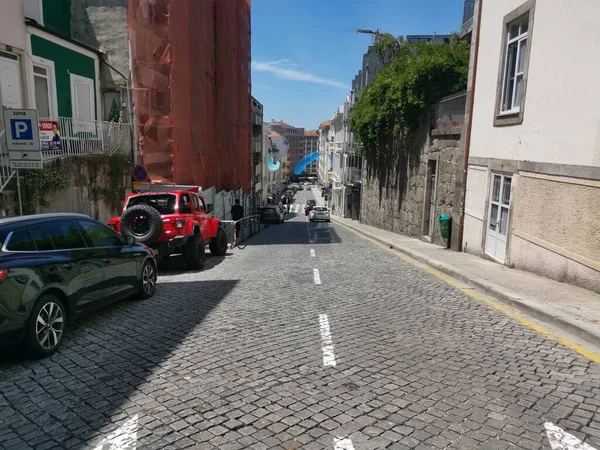 Die Straßen Von Porto Sind Sehr Stilvoll Und Sehr Schön — Stockfoto