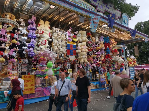 Słynny Cranger Kirmes Rejonie Zagłębia Ruhry Park Luna 2019 Niemczech — Zdjęcie stockowe