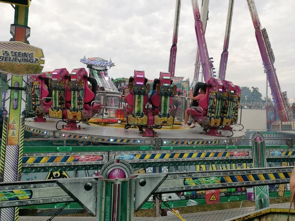 Słynny Cranger Kirmes Rejonie Zagłębia Ruhry Park Luna 2019 Niemczech — Zdjęcie stockowe