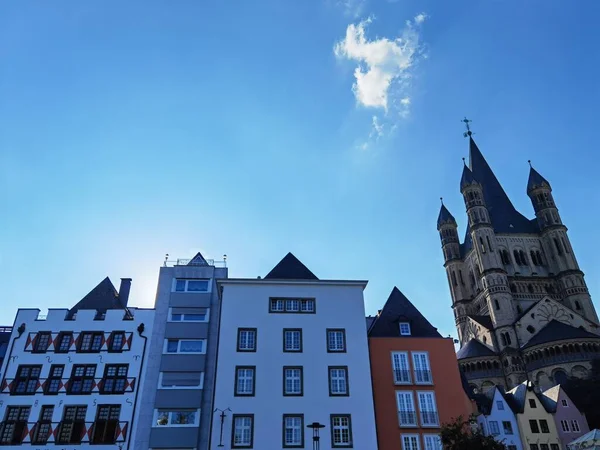 Perspective Center Cologne City Rhine — Stock Photo, Image