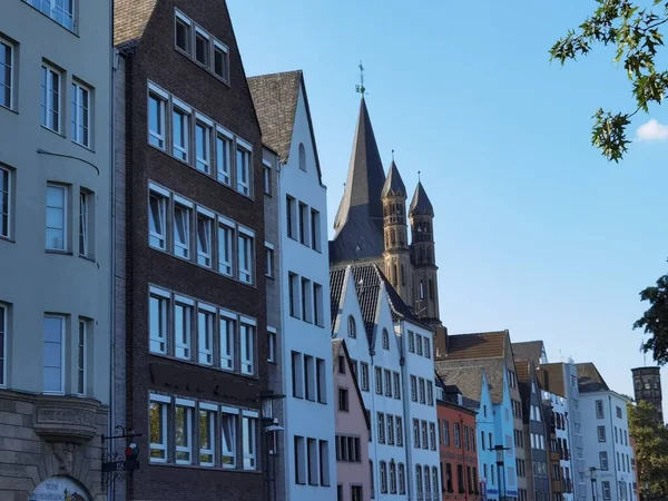 Perspective Center Cologne City Rhine — Stock Photo, Image