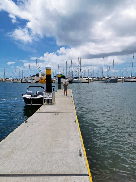 Wynnum Manly Marina Queensland Austrálie Prosince 2019 — Stock fotografie