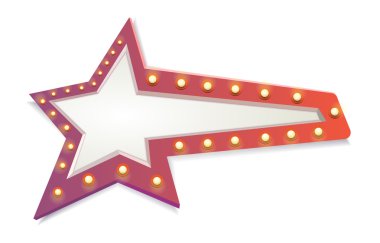 Soyut yıldız kırmızı