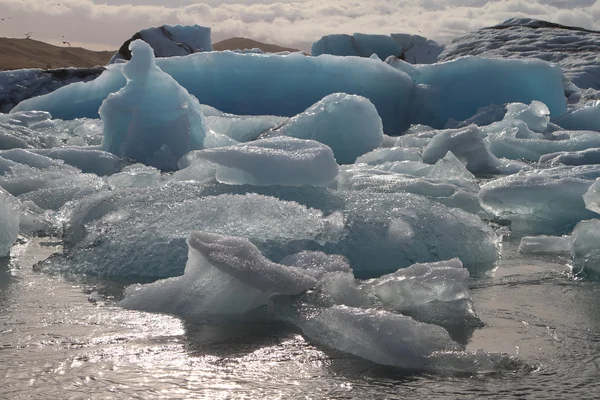 Ledovce na Islandu joekulsarlon Laguna — Stock fotografie