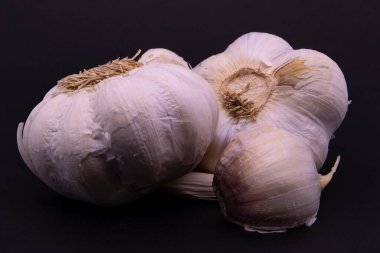 Sarımsak arka planda