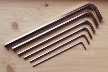 Tezgahta hex tuşları