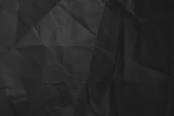 Schwarzer Hintergrund Aus Zerknülltem Papier Dunkeln — Stockfoto