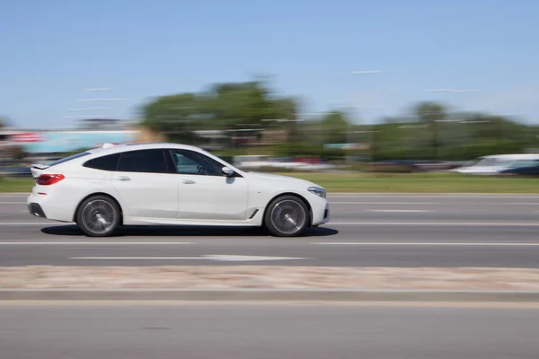 Veloce Movimento Bianco Bmw 640 Gran Turismo Sportpaket Sfocatura Del — Foto Stock